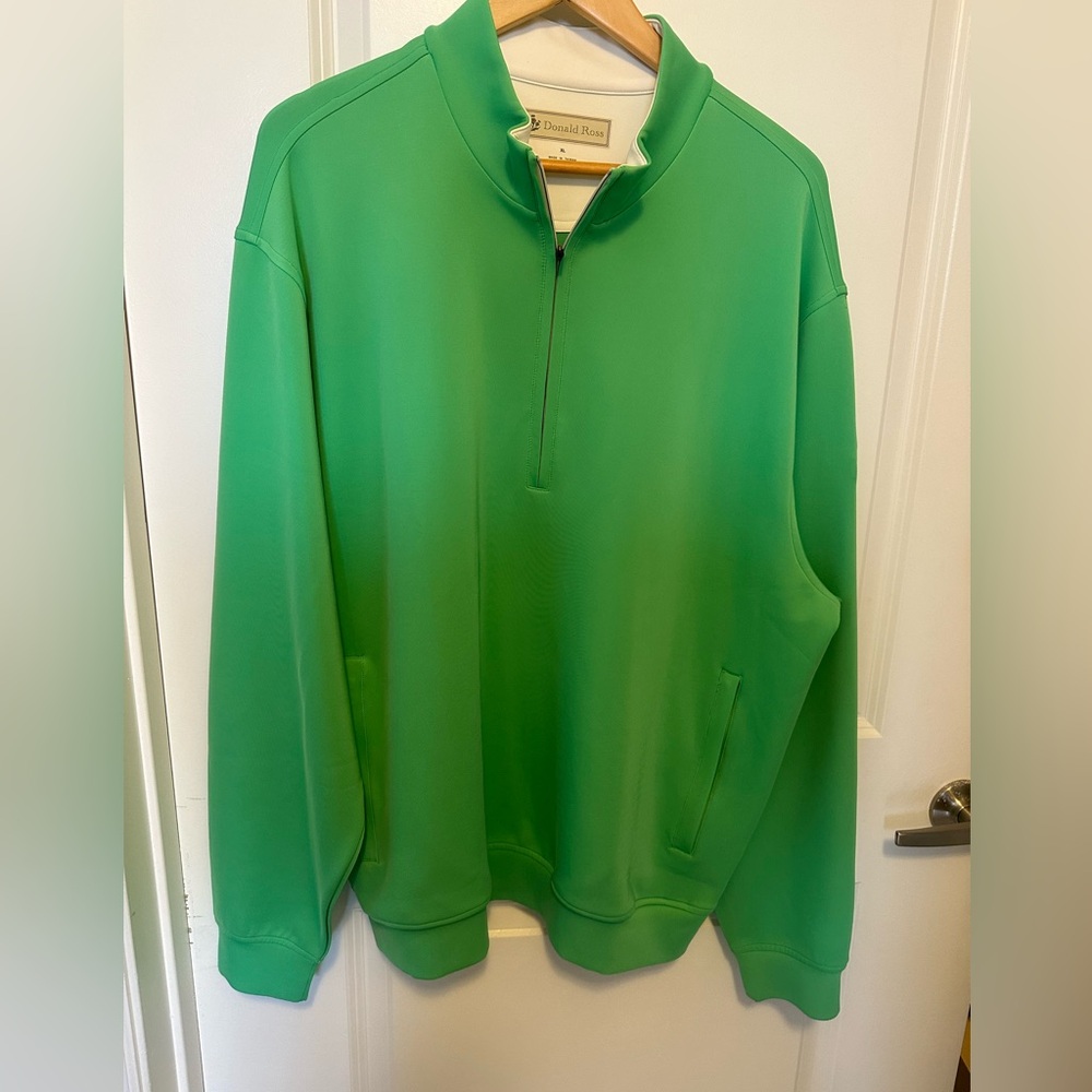Donald Ross XL half zip pullover with zipper pockets. Lone Palm Golf club logo